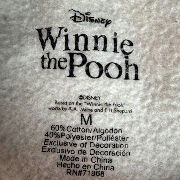 Disney Winnie the Pooh Crewneck Sweatshirt Medium Rainbow Piglet Eeyore - Picture 4 of 7